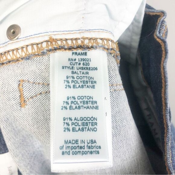 FRAME DENIM | Le High Skinny Dark Wash Denim Jeans in Saltair Women’s Size 26 - Picture 10 of 10